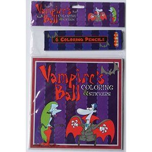 Halloween Vampires Ball Coloring Kit (Paperback)